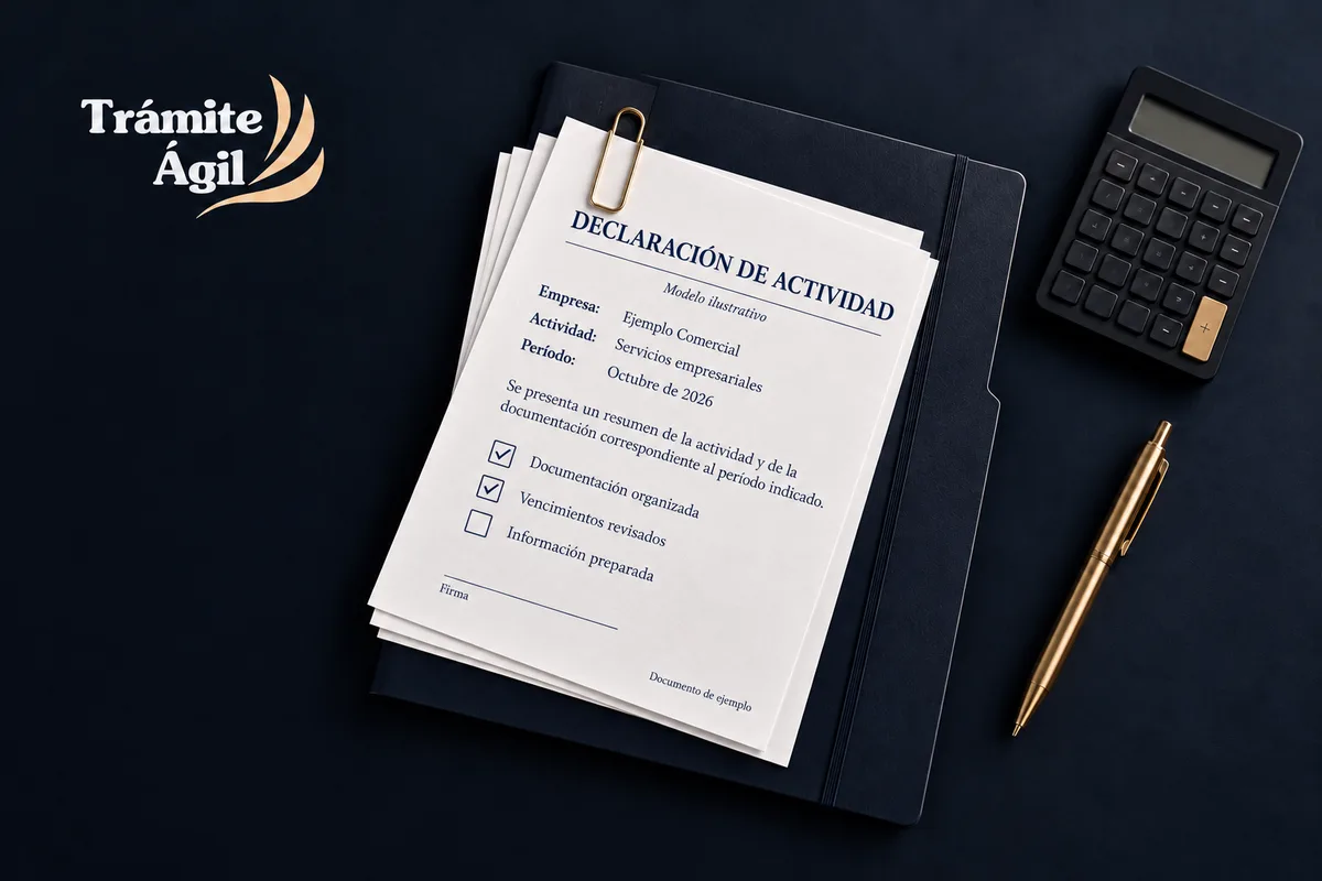 Documentos de ejemplo y lista de revisión para organizar la gestión.